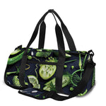 Fresh Green Fruit And Vegetables Print Gym Bag