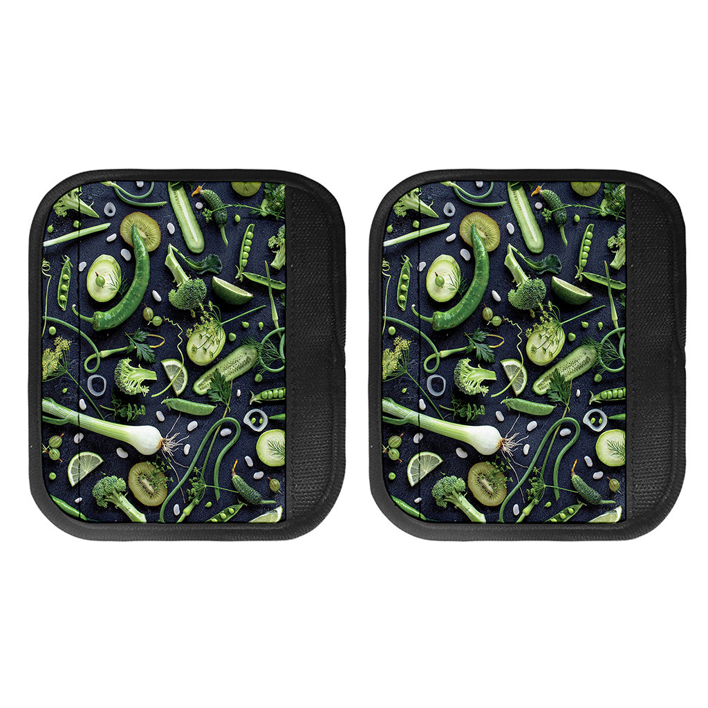 Fresh Green Fruit And Vegetables Print Handle Covers