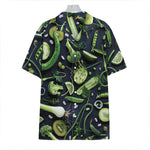 Fresh Green Fruit And Vegetables Print Hawaiian Shirt