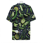Fresh Green Fruit And Vegetables Print Hawaiian Shirt