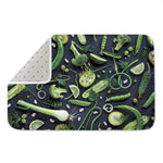 Fresh Green Fruit And Vegetables Print Indoor Door Mat