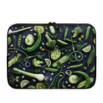 Fresh Green Fruit And Vegetables Print Laptop Sleeve