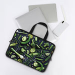Fresh Green Fruit And Vegetables Print Laptop Sleeve With Handle