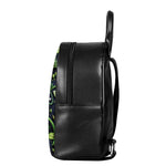 Fresh Green Fruit And Vegetables Print Leather Backpack