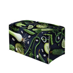 Fresh Green Fruit And Vegetables Print Leather Tissue Box Cover