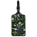 Fresh Green Fruit And Vegetables Print Luggage Tag