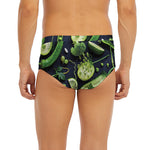 Fresh Green Fruit And Vegetables Print Men's Briefs