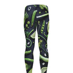 Fresh Green Fruit And Vegetables Print Men's leggings