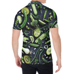 Fresh Green Fruit And Vegetables Print Men's Shirt