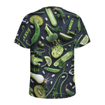Fresh Green Fruit And Vegetables Print Men's Sports T-Shirt