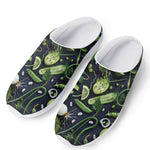 Fresh Green Fruit And Vegetables Print Mesh Casual Shoes