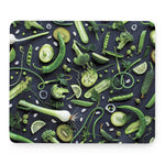 Fresh Green Fruit And Vegetables Print Mouse Pad