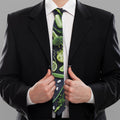 Fresh Green Fruit And Vegetables Print Necktie