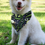 Fresh Green Fruit And Vegetables Print Over The Collar Dog Bandana