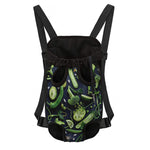 Fresh Green Fruit And Vegetables Print Pet Carrier Backpack