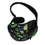 Fresh Green Fruit And Vegetables Print Pet Sling Carrier