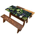 Fresh Green Fruit And Vegetables Print Picnic Table Cover
