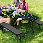 Fresh Green Fruit And Vegetables Print Picnic Table Cover