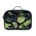 Fresh Green Fruit And Vegetables Print Portable Lunch Bag