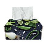 Fresh Green Fruit And Vegetables Print Rectangle Tissue Box Cover