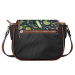 Fresh Green Fruit And Vegetables Print Saddle Bag