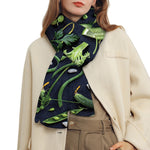 Fresh Green Fruit And Vegetables Print Scarf