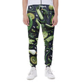 Fresh Green Fruit And Vegetables Print Joggers