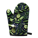 Fresh Green Fruit And Vegetables Print Single Oven Mitt