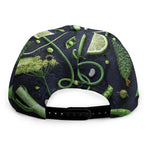 Fresh Green Fruit And Vegetables Print Snapback Cap