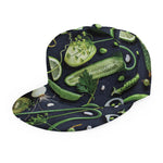 Fresh Green Fruit And Vegetables Print Snapback Cap