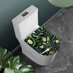 Fresh Green Fruit And Vegetables Print Toilet Lid Cover