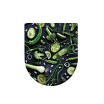Fresh Green Fruit And Vegetables Print Toilet Lid Cover