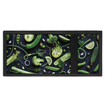 Fresh Green Fruit And Vegetables Print Trifold Wallet