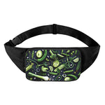 Fresh Green Fruit And Vegetables Print Waist Bag
