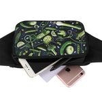Fresh Green Fruit And Vegetables Print Waist Bag