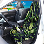 Fresh Green Fruit And Vegetables Print Waterproof Car Seat Cover