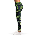 Fresh Green Fruit And Vegetables Print Women's Leggings
