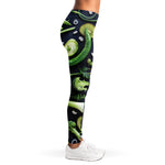 Fresh Green Fruit And Vegetables Print Women's Leggings