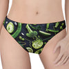 Fresh Green Fruit And Vegetables Print Women's Thong