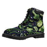 Fresh Green Fruit And Vegetables Print Work Boots