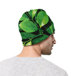 Fresh Green Leaf Print Beanie