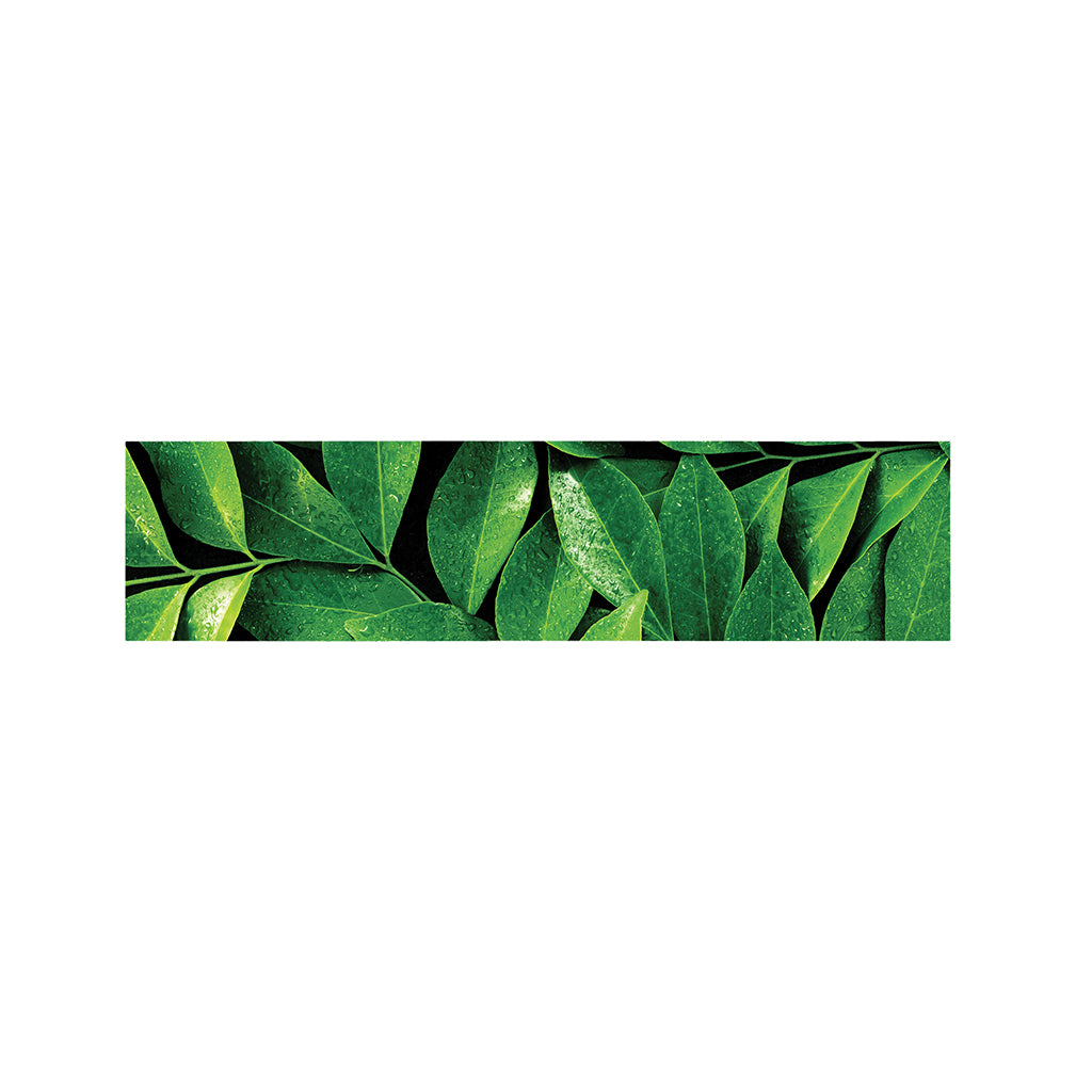 Fresh Green Leaf Print Bed Runner