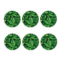 Fresh Green Leaf Print Coaster Set
