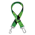 Fresh Green Leaf Print Dog Seat Belt