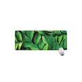 Fresh Green Leaf Print Extended Mouse Pad