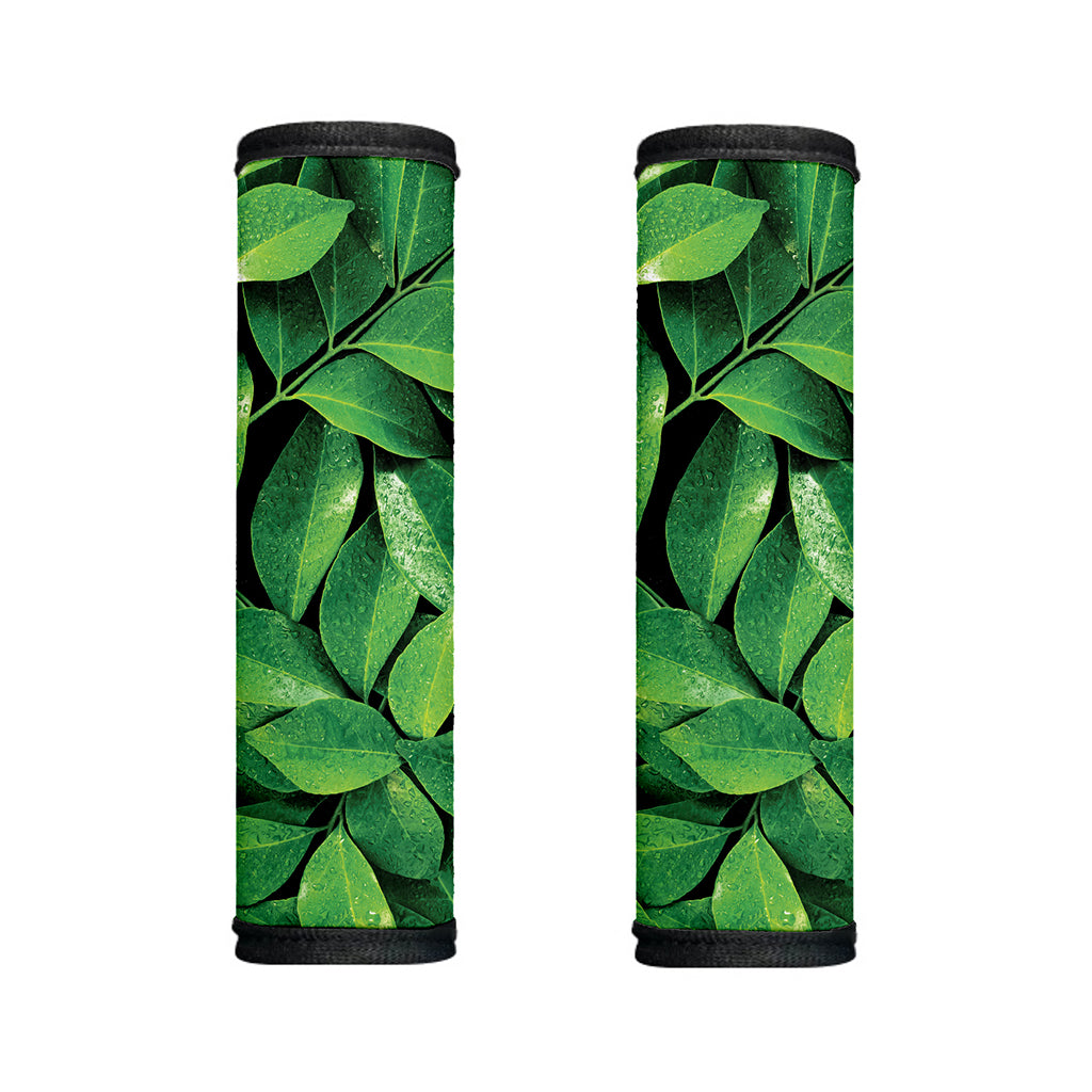 Fresh Green Leaf Print Handle Covers