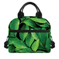 Fresh Green Leaf Print Insulated Lunch Bag