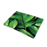Fresh Green Leaf Print Pet Cooling Mat Cover