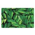 Fresh Green Leaf Print Polyester Doormat