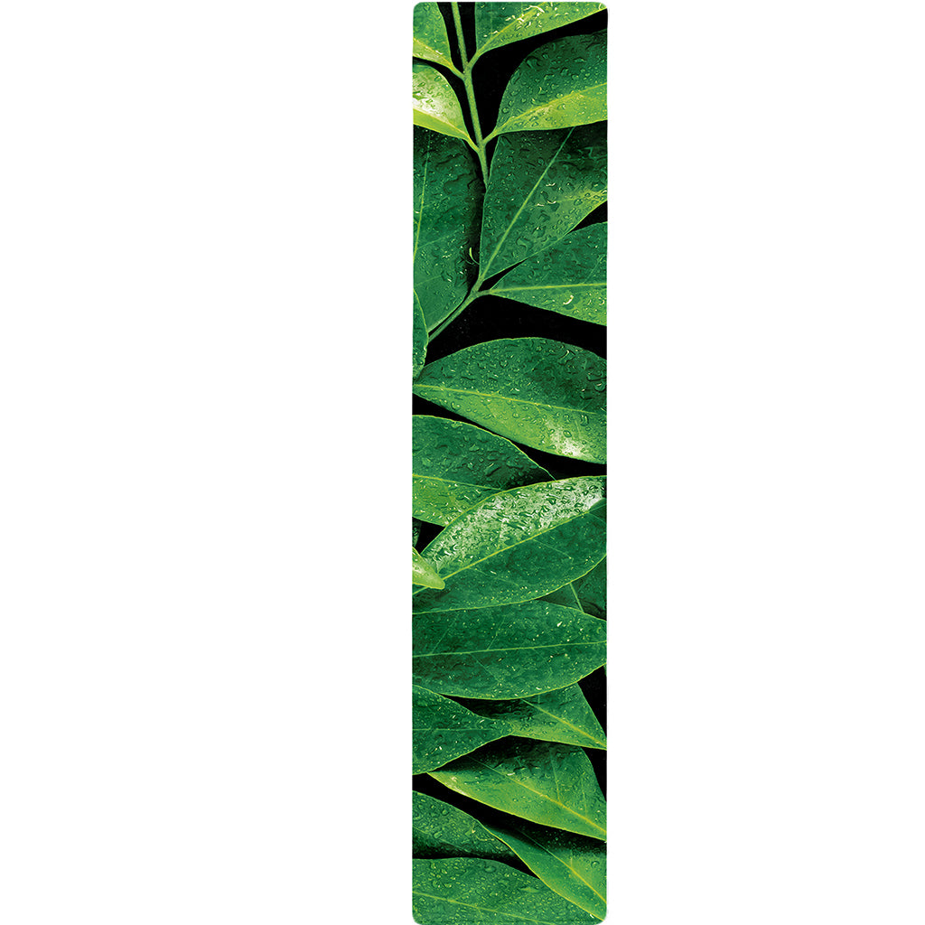 Fresh Green Leaf Print Table Runner